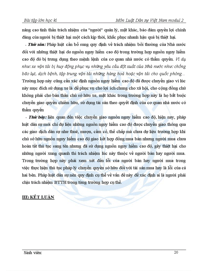 image for page Một số vấn đề về bồi thường thiệt hại do nguồn nguy hiểm cao độ gây ra