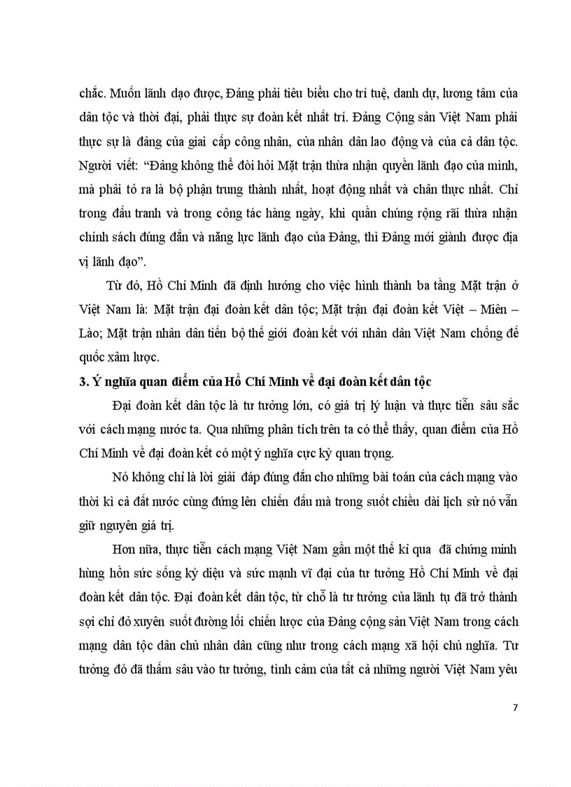 image for page Phân tích quan điểm của Hồ Chí Minh về đại đoàn kết dân tộc