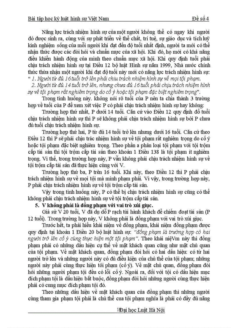 image for page Bài tập lớn học kỳ hình sự đề số 4