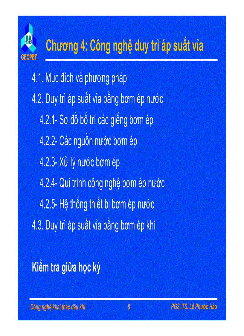 image for page Bài giảng công nghệ khai thác dầu khí