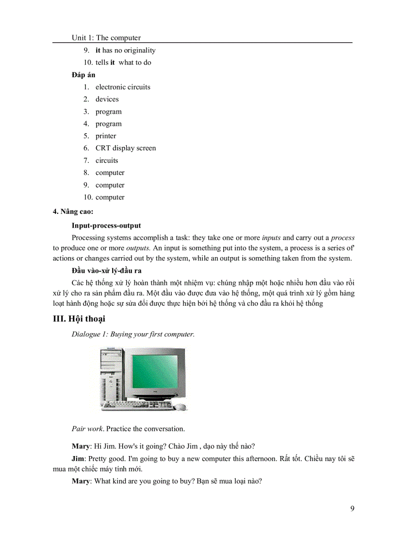 image for page Bài giảng tiếng anh chuyên ngành công nghệ thông tin