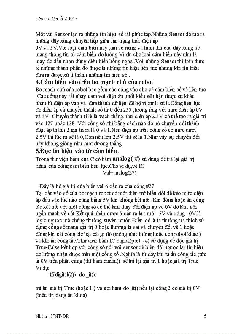 image for page Cảm biến robot