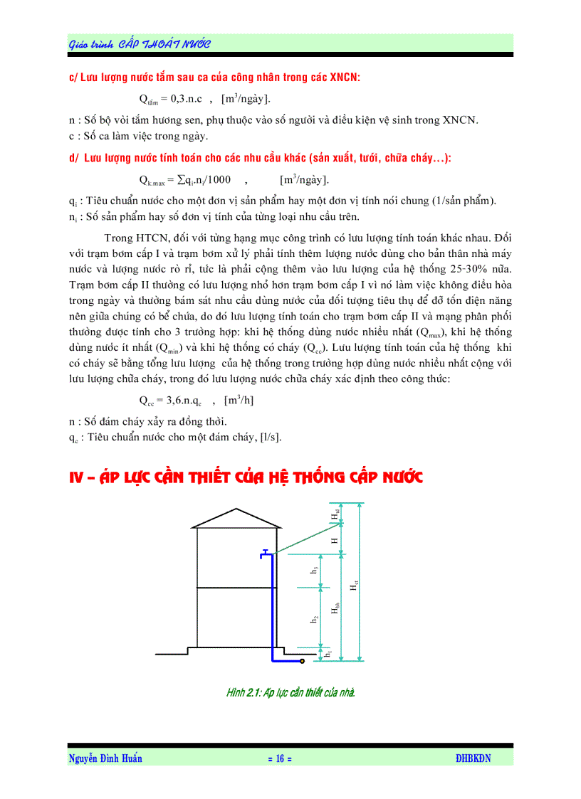 image for page Bài giảng cấp thoát nước Tài liệu của ĐH Đà Nẵng