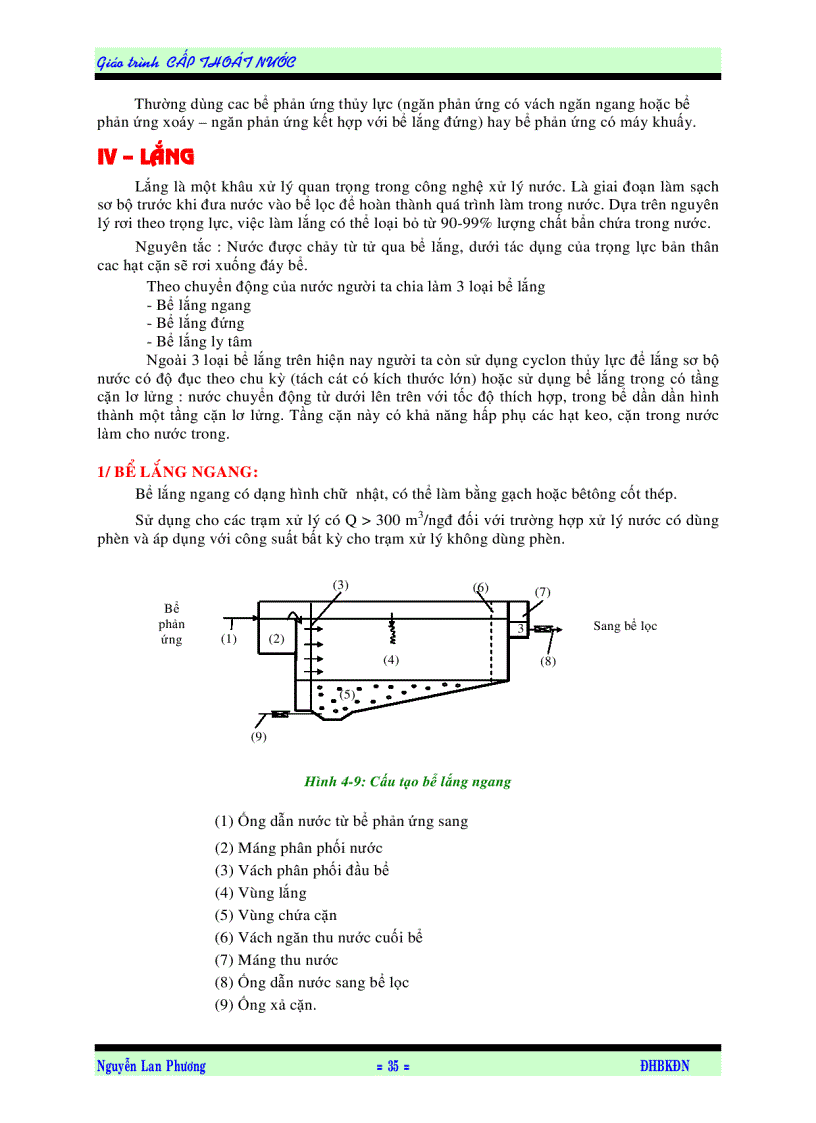 image for page Bài giảng cấp thoát nước Tài liệu của ĐH Đà Nẵng