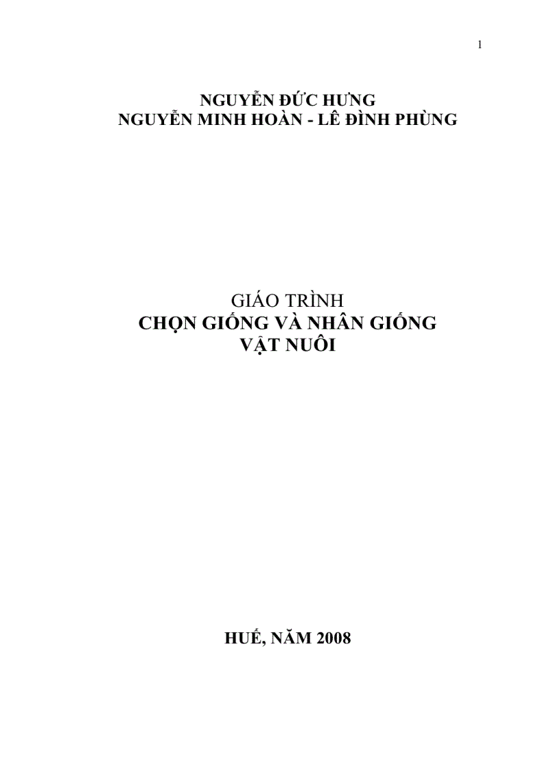 image for page Giáo trình chọn giống nhân giống vật nuôi