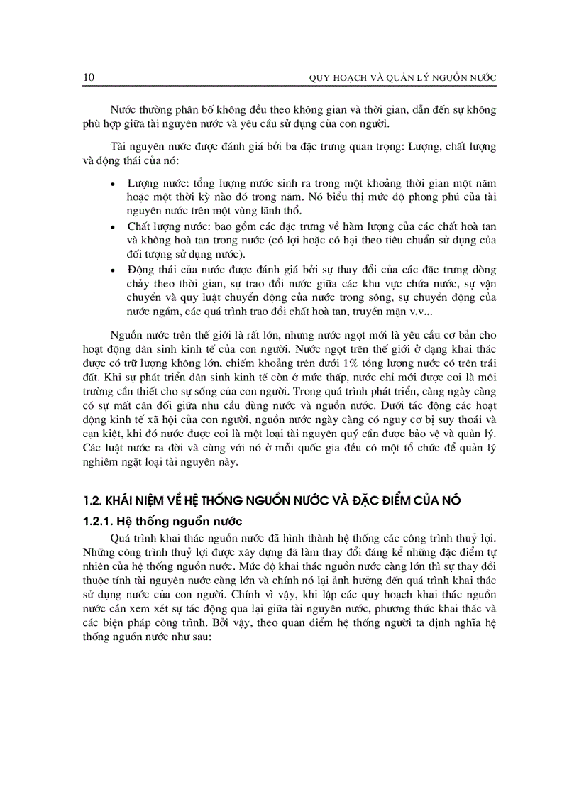 image for page Giáo trình quy hoạch và quản lý nguông nước