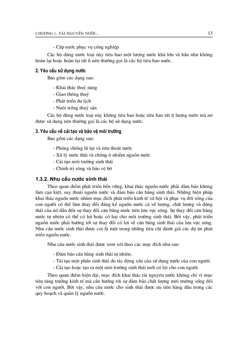 image for page Giáo trình quy hoạch và quản lý nguông nước