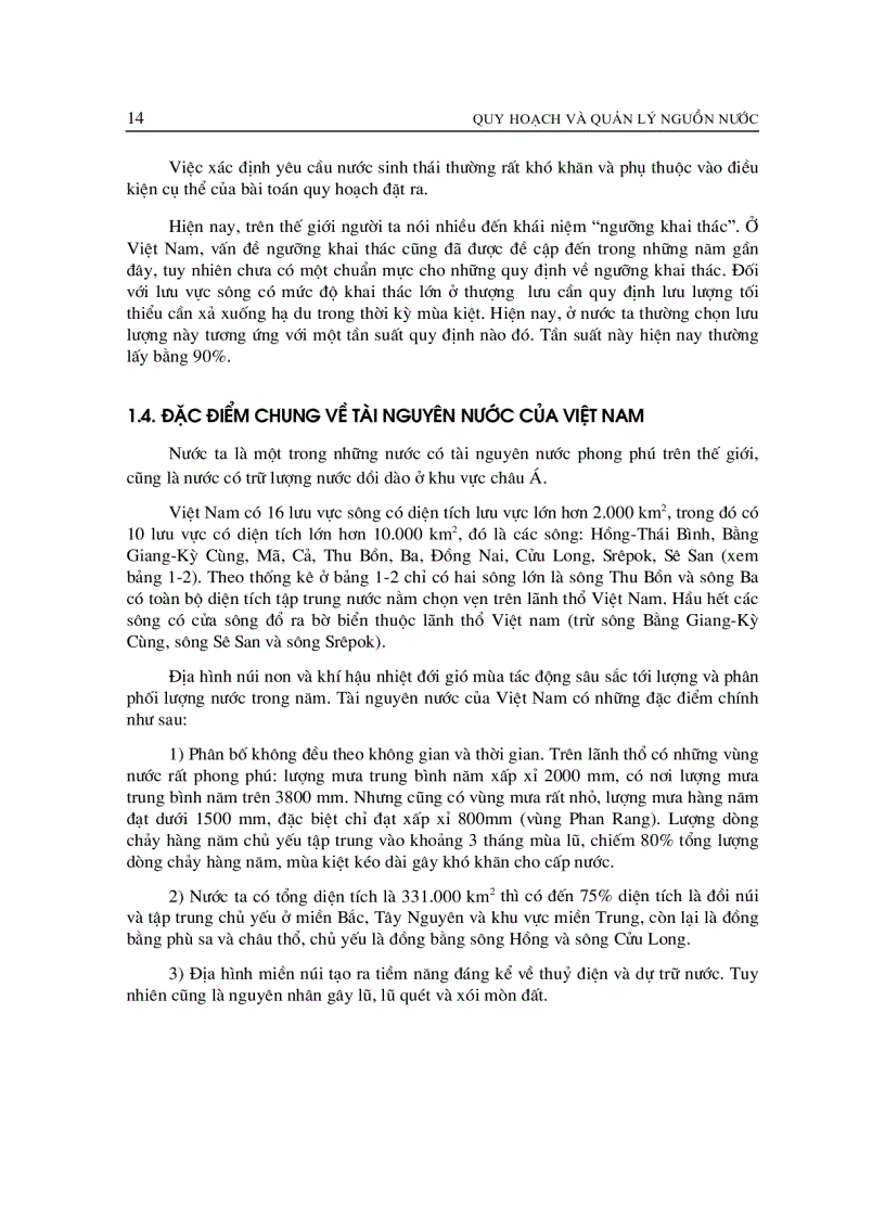 image for page Giáo trình quy hoạch và quản lý nguông nước