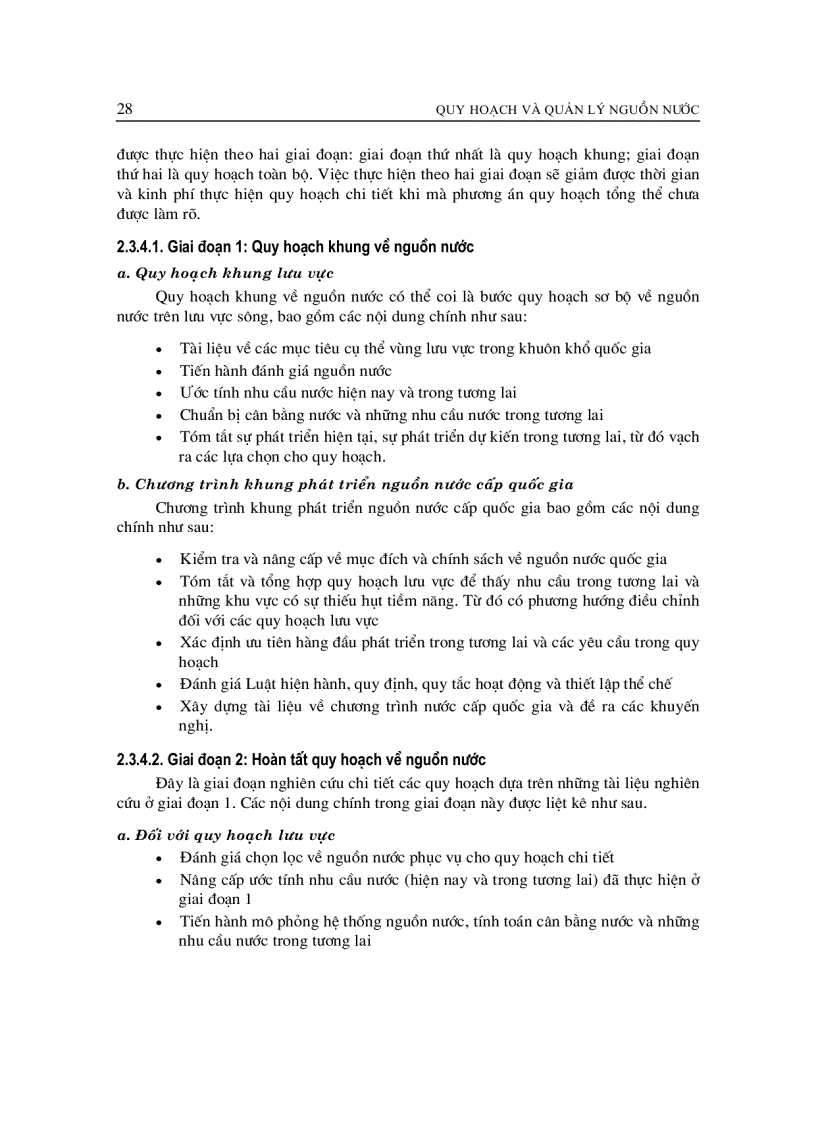 image for page Giáo trình quy hoạch và quản lý nguông nước