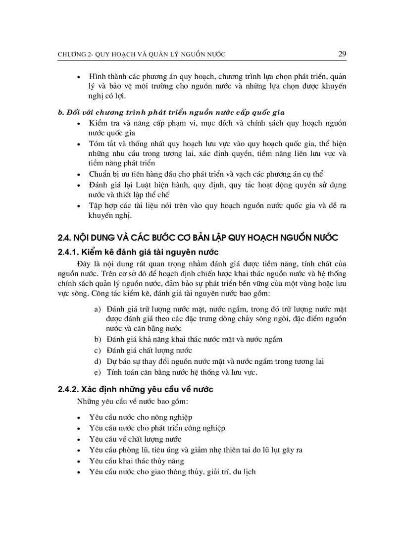 image for page Giáo trình quy hoạch và quản lý nguông nước