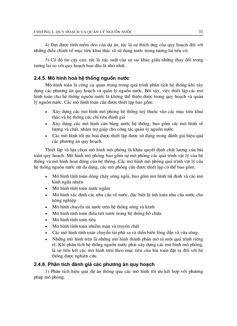 image for page Giáo trình quy hoạch và quản lý nguông nước