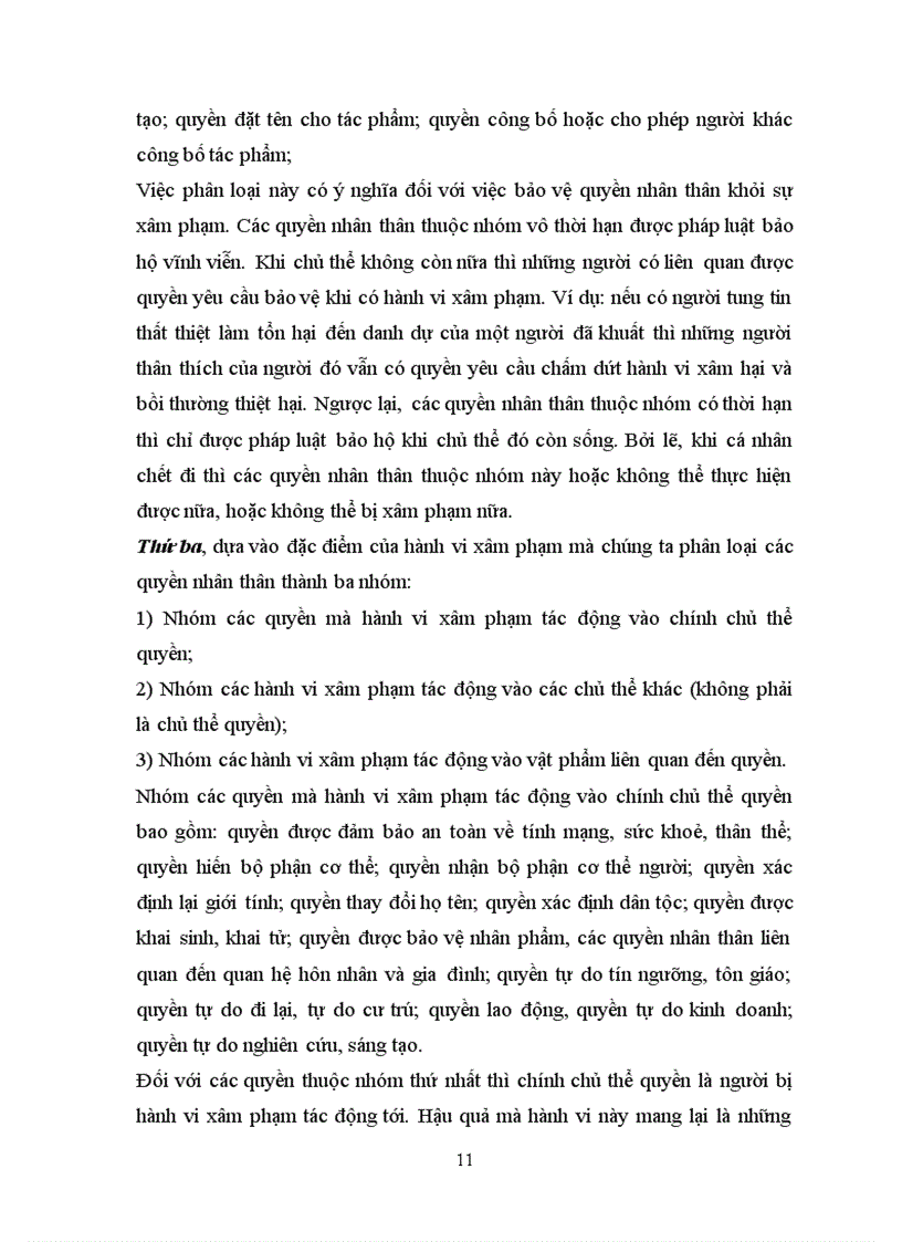 image for page Bài tập học kỳ dân sự Quyền nhân thân theo quy định trong Bộ luật dân sự Một số vấn đề lý luận và thực tiễn 8 điểm