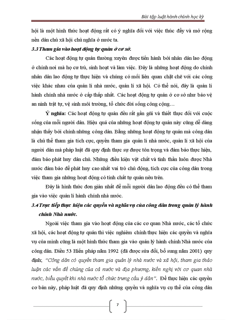image for page Hành chính học kỳ Phân tích các hình thức công dân tham gia vào quản lý hành chính nhà nước và nêu ý nghĩa của từng hình thức đó đối với việc phát huy dân chủ trong quản lý hành chính nhà nước