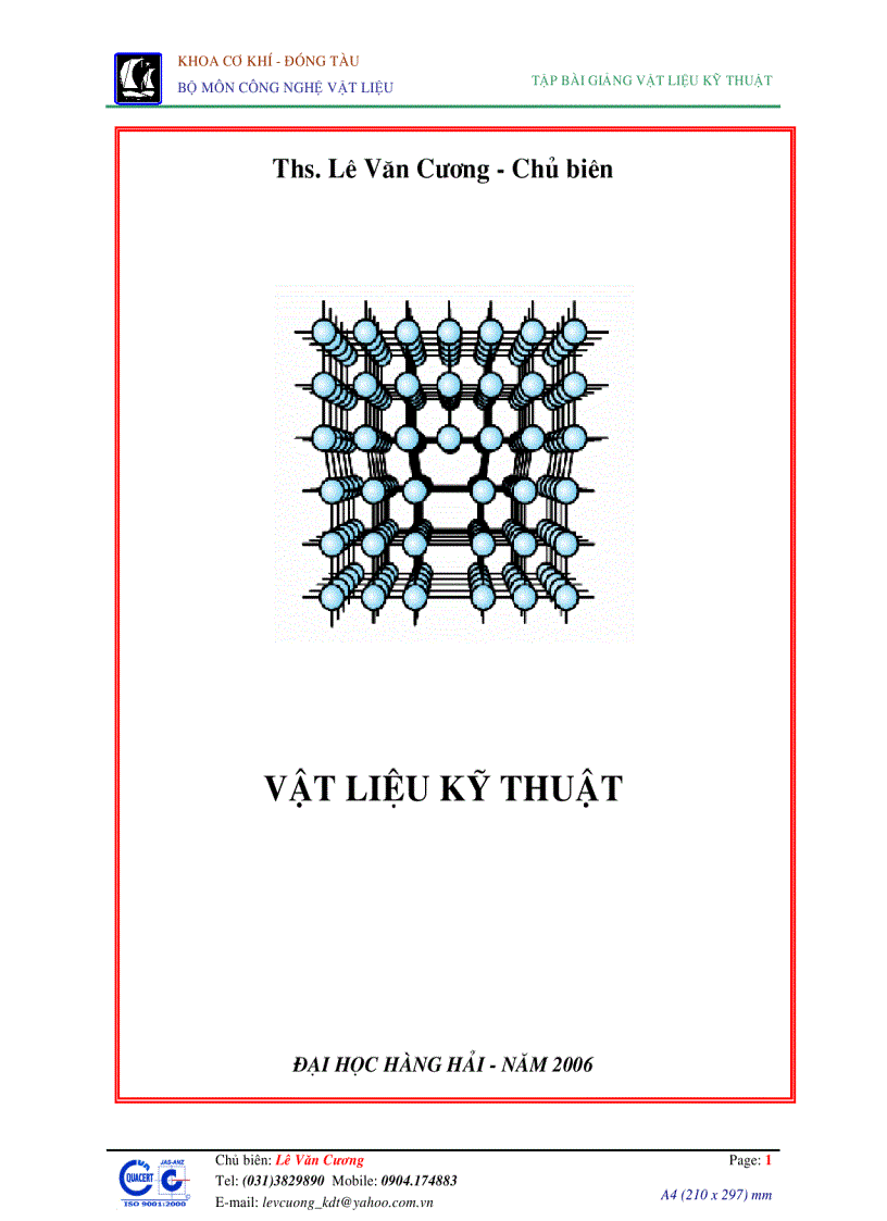 image for page Giáo trình vật liệu kỹ thuật Đại học hàng hải