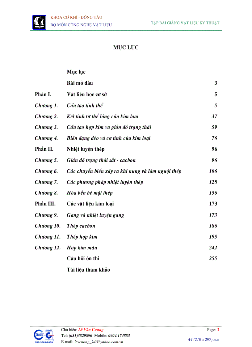 image for page Giáo trình vật liệu kỹ thuật Đại học hàng hải