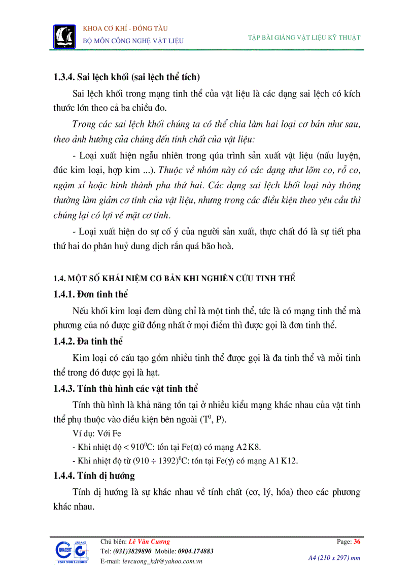 image for page Giáo trình vật liệu kỹ thuật Đại học hàng hải