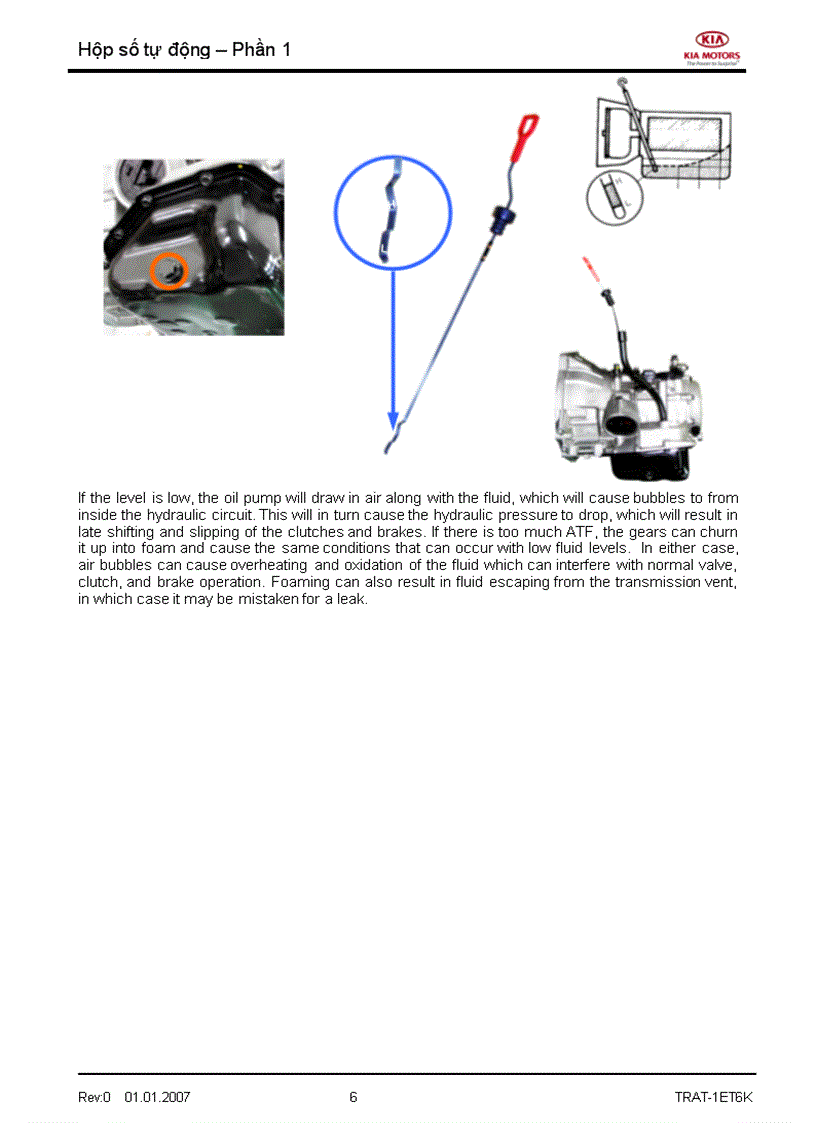 image for page Tài liệu đào tạo kỹ thuật của hãng xe KIA Phần hộp số tự động AT