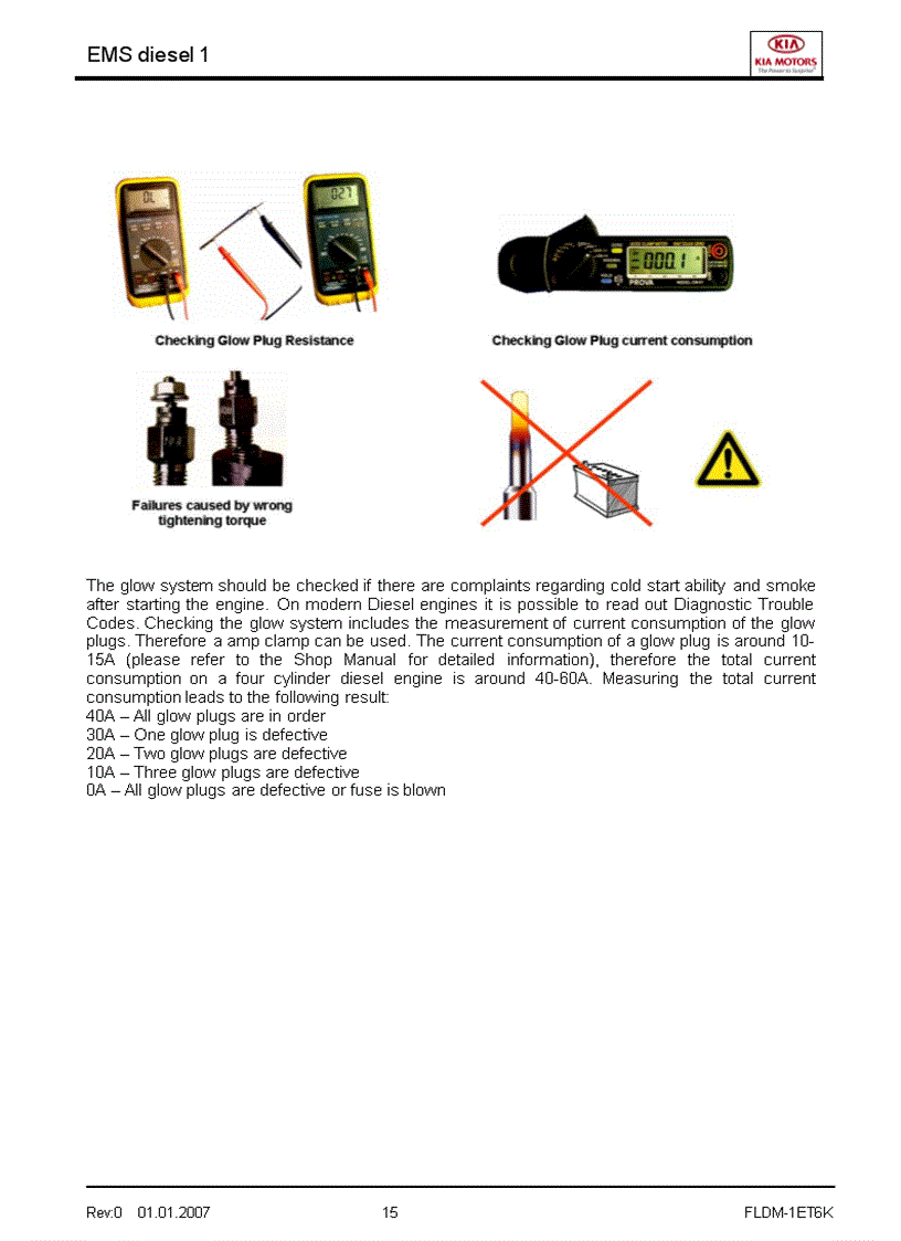 image for page Tài liệu đào tạo kỹ thuật của hãng xe KIA Phần hệ nhiên liệu điều khiển động cơ