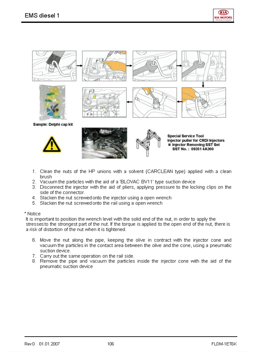 image for page Tài liệu đào tạo kỹ thuật của hãng xe KIA Phần hệ nhiên liệu điều khiển động cơ