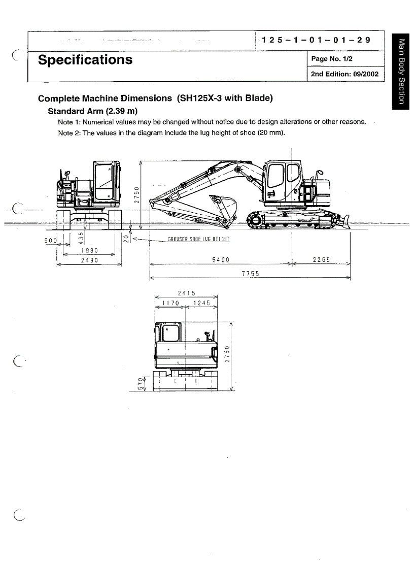 image for page Workshop manual máy đào SUMITOMO 125 3 135X 3