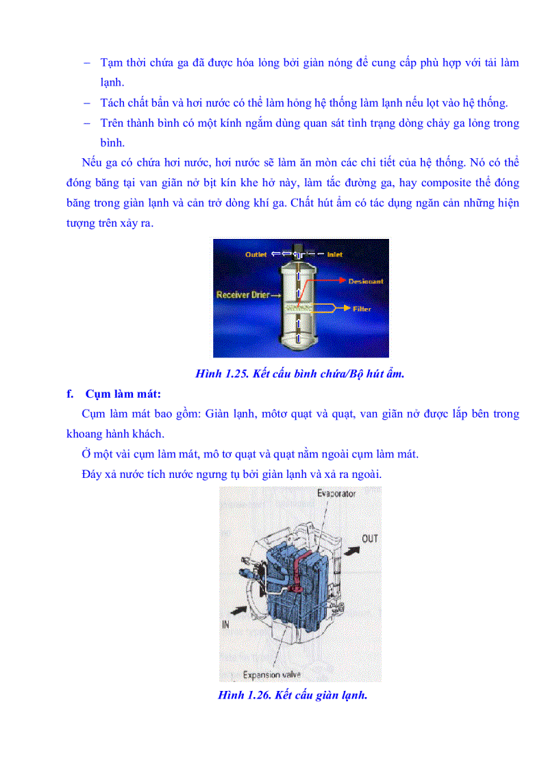 image for page Hệ thống điều hòa không khí trên ô tô