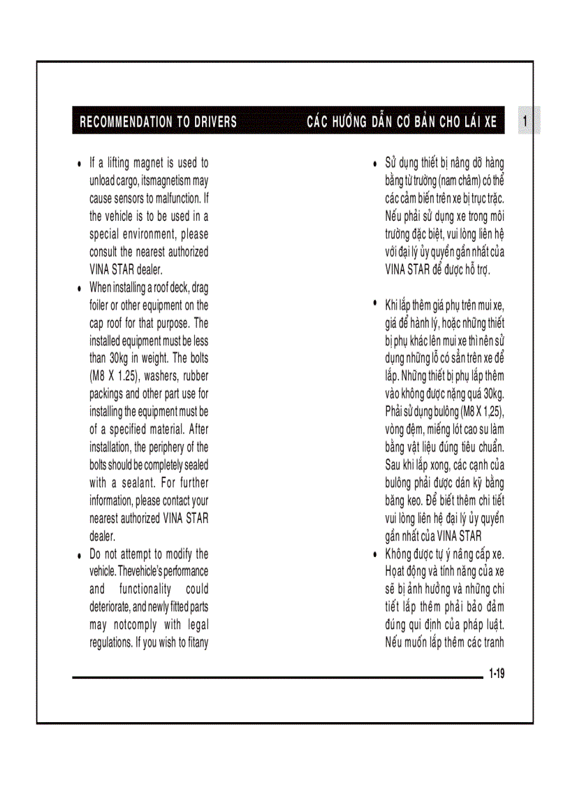 image for page Hướng dẫn sử dụng xe ô tô MITSUBISHI Canter