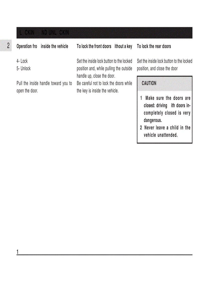 image for page Hướng dẫn sử dụng xe ô tô MITSUBISHI Pajero