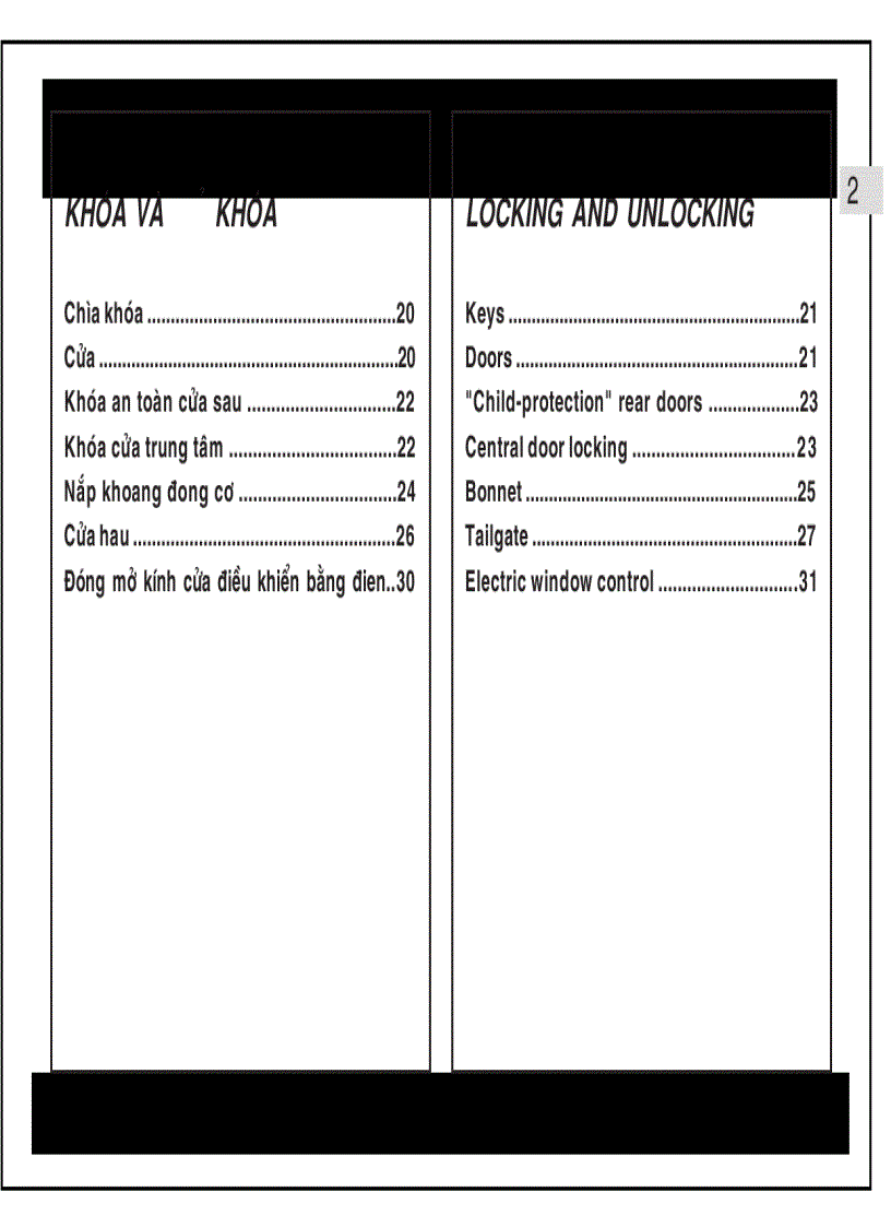 image for page Hướng dẫn sử dụng xe ô tô MITSUBISHI Jolie
