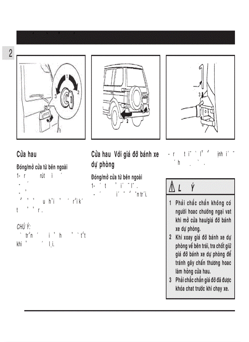 image for page Hướng dẫn sử dụng xe ô tô MITSUBISHI Jolie