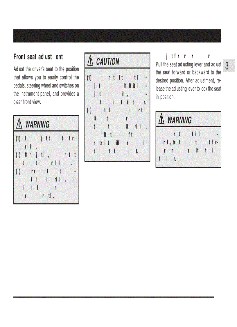 image for page Hướng dẫn sử dụng xe ô tô MITSUBISHI Jolie