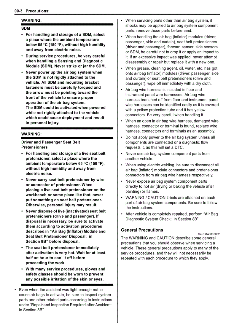 image for page Shop manual xe ô tô Suzuki SWIFT RS415