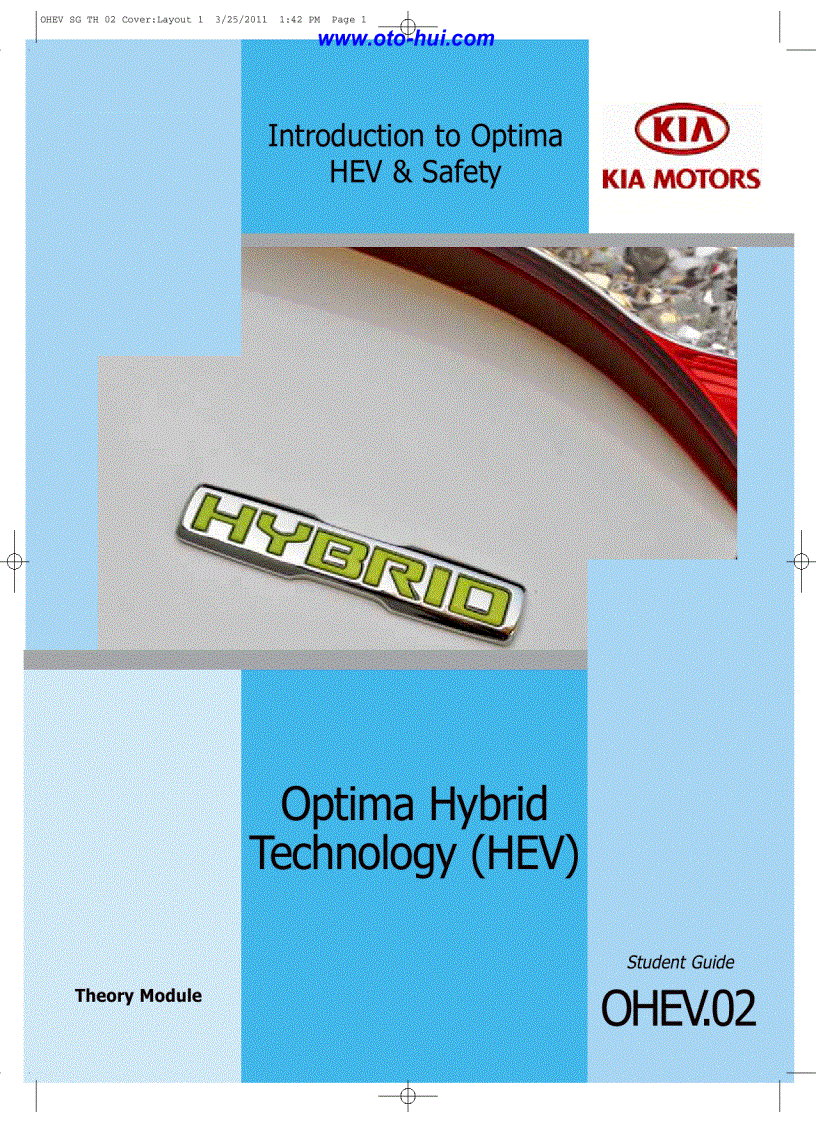 image for page Tài liệu đào tạo về công nghệ Hybrid trên xe KIA Optima 2011