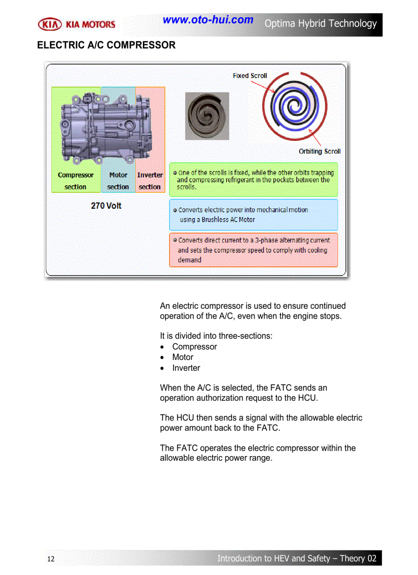 image for page Tài liệu đào tạo về công nghệ Hybrid trên xe KIA Optima 2011