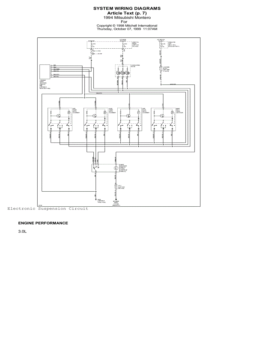 image for page Sơ đồ mạch điện xe ô tô Mitsubishi Pajero 4wd