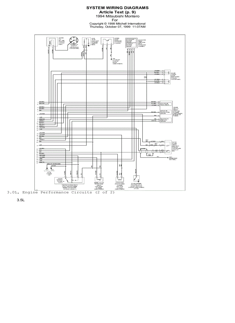 image for page Sơ đồ mạch điện xe ô tô Mitsubishi Pajero 4wd