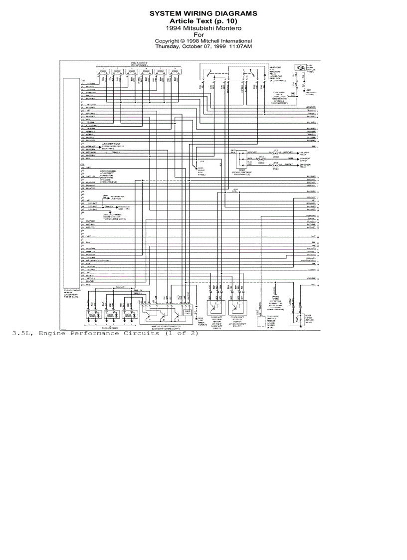 image for page Sơ đồ mạch điện xe ô tô Mitsubishi Pajero 4wd