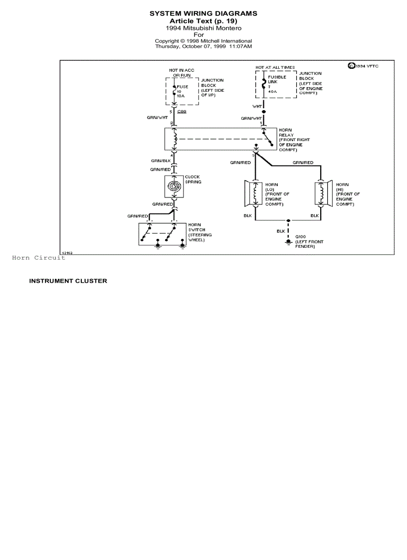 image for page Sơ đồ mạch điện xe ô tô Mitsubishi Pajero 4wd