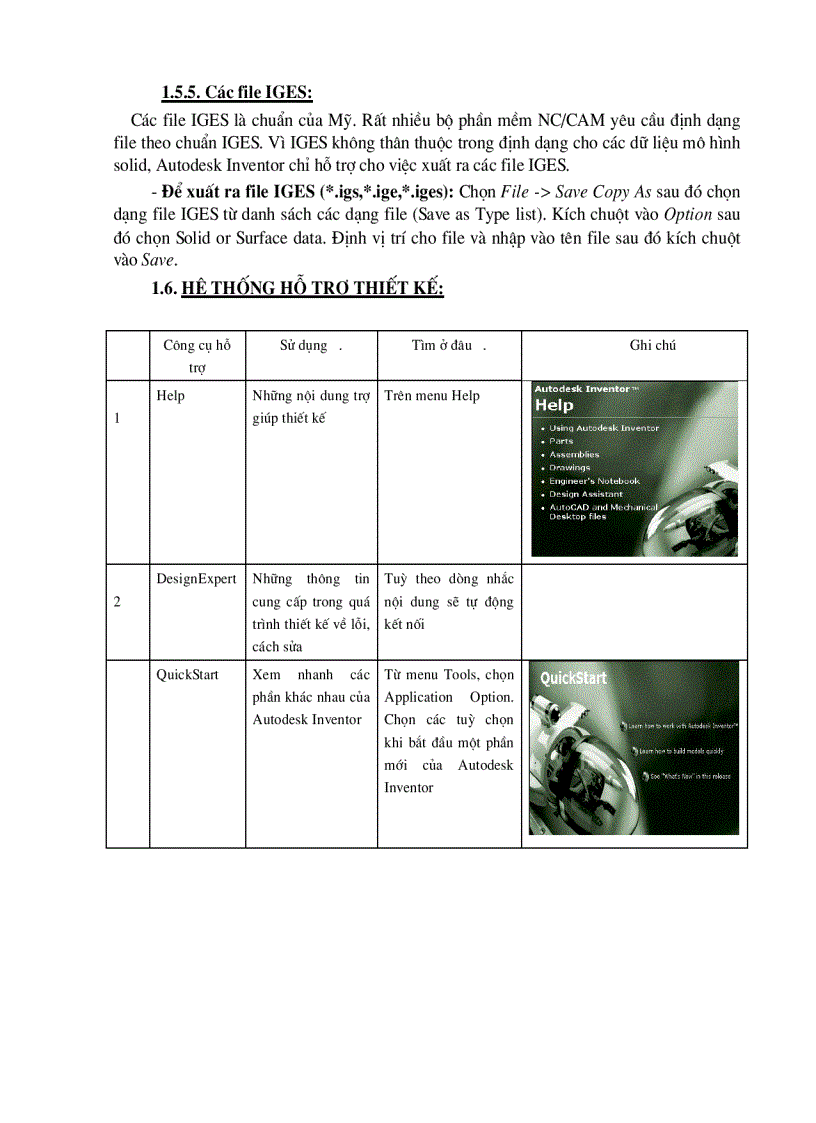image for page Sử dụng Inventor