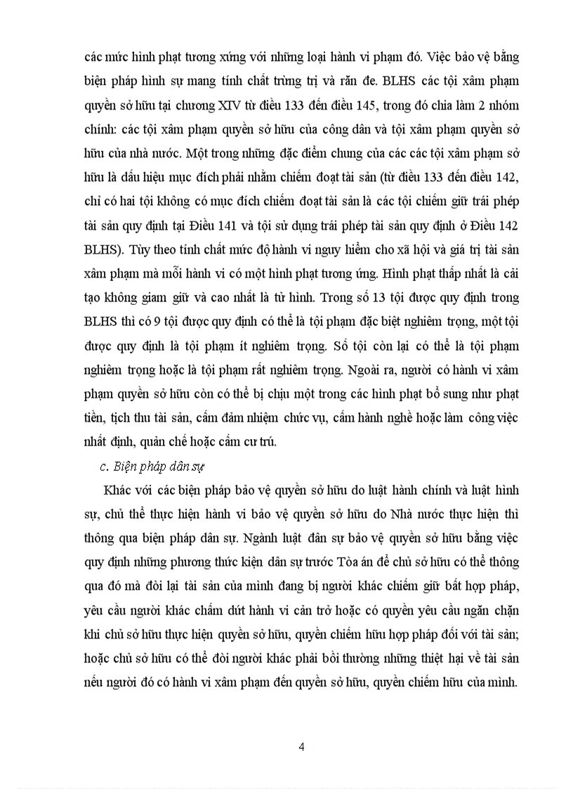 image for page Bt học kỳ môn luật dân sự 1 PHƯƠNG THỨC BẢO VỆ QUYỀN SỞ HỮU