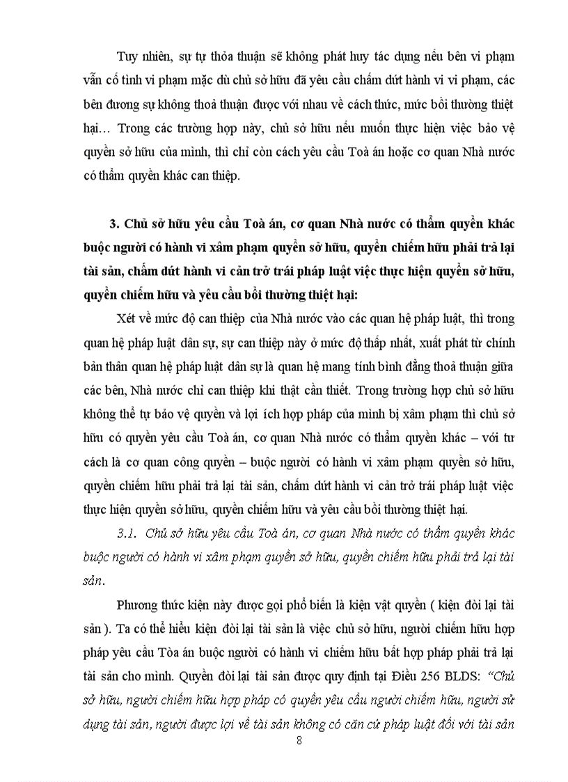 image for page Bt học kỳ môn luật dân sự 1 PHƯƠNG THỨC BẢO VỆ QUYỀN SỞ HỮU