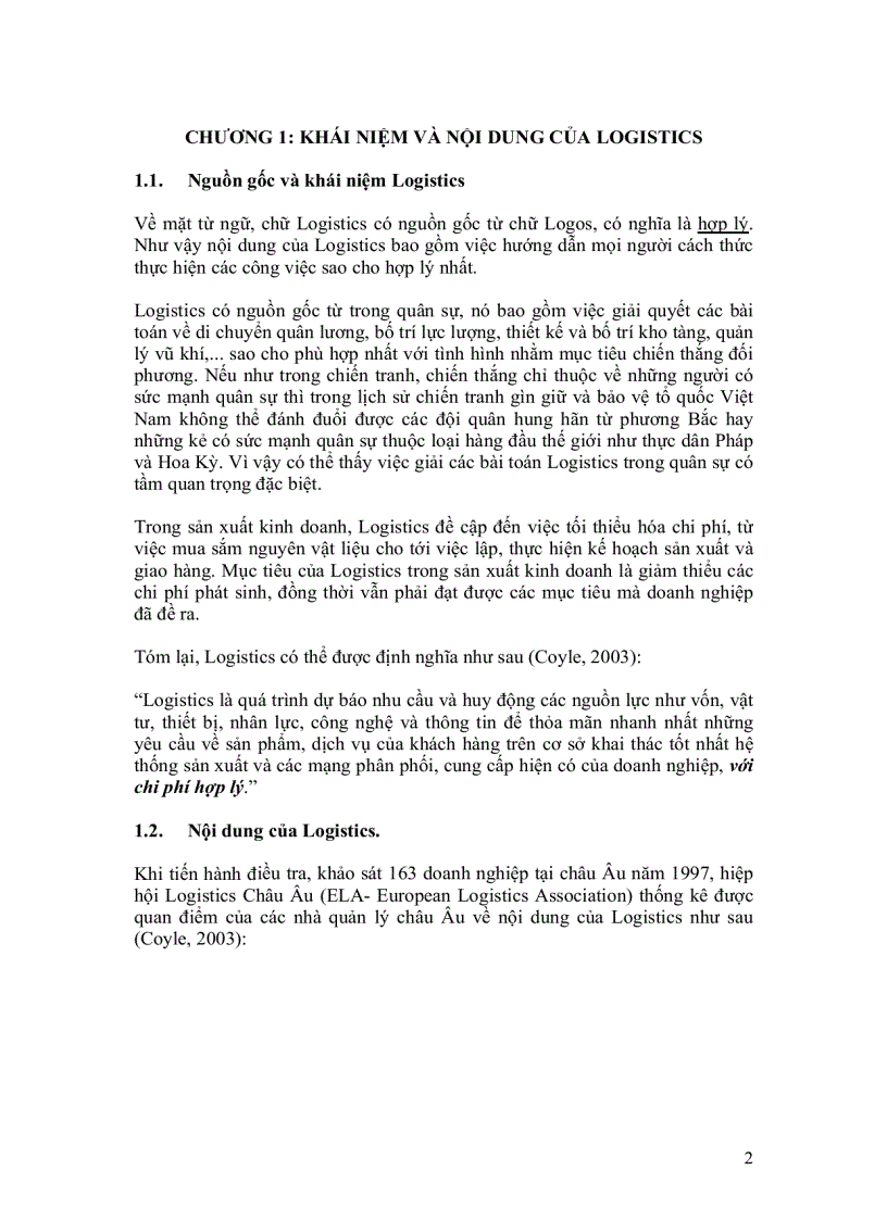 image for page Bài giảng môn logistics