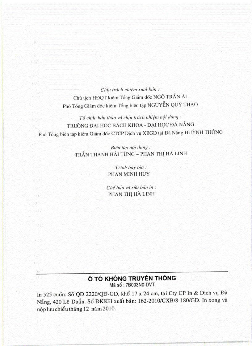 image for page Ô tô không truyền thống