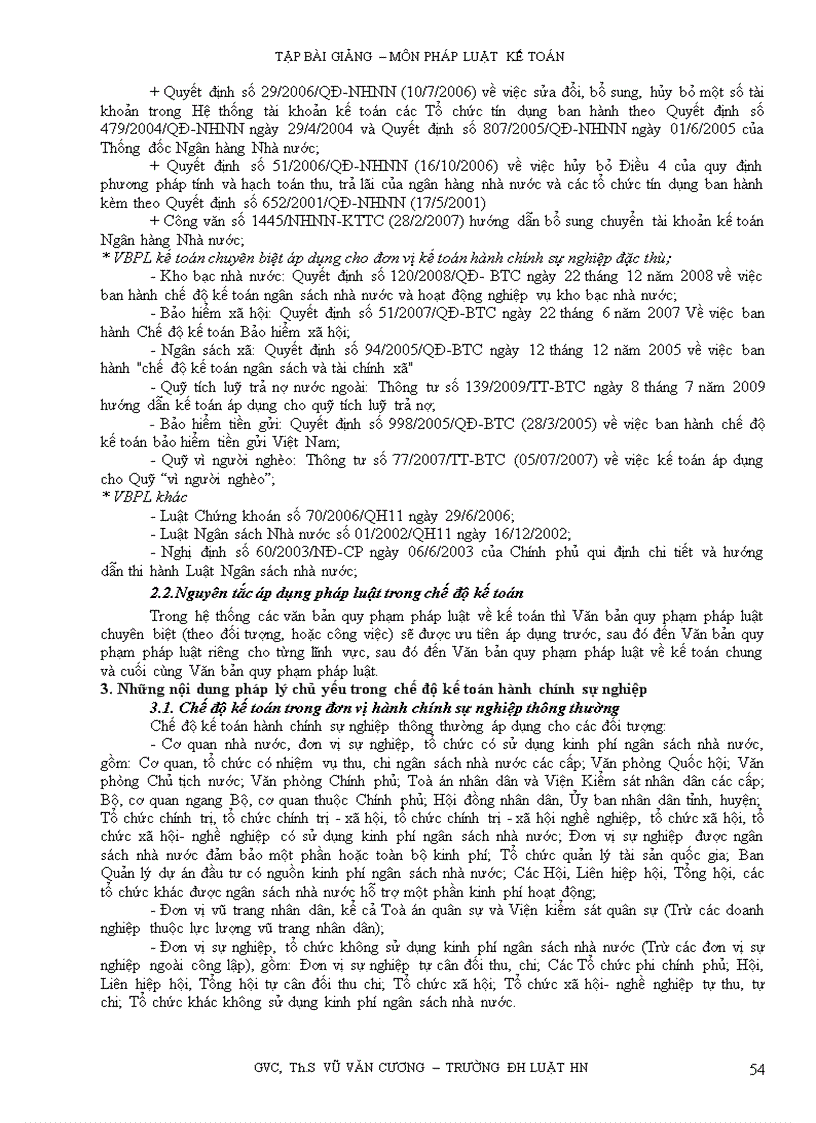 image for page Tập bài giảng môn pháp luật kế toán