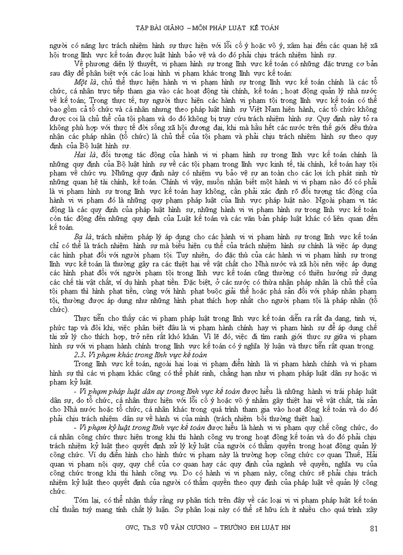 image for page Tập bài giảng môn pháp luật kế toán