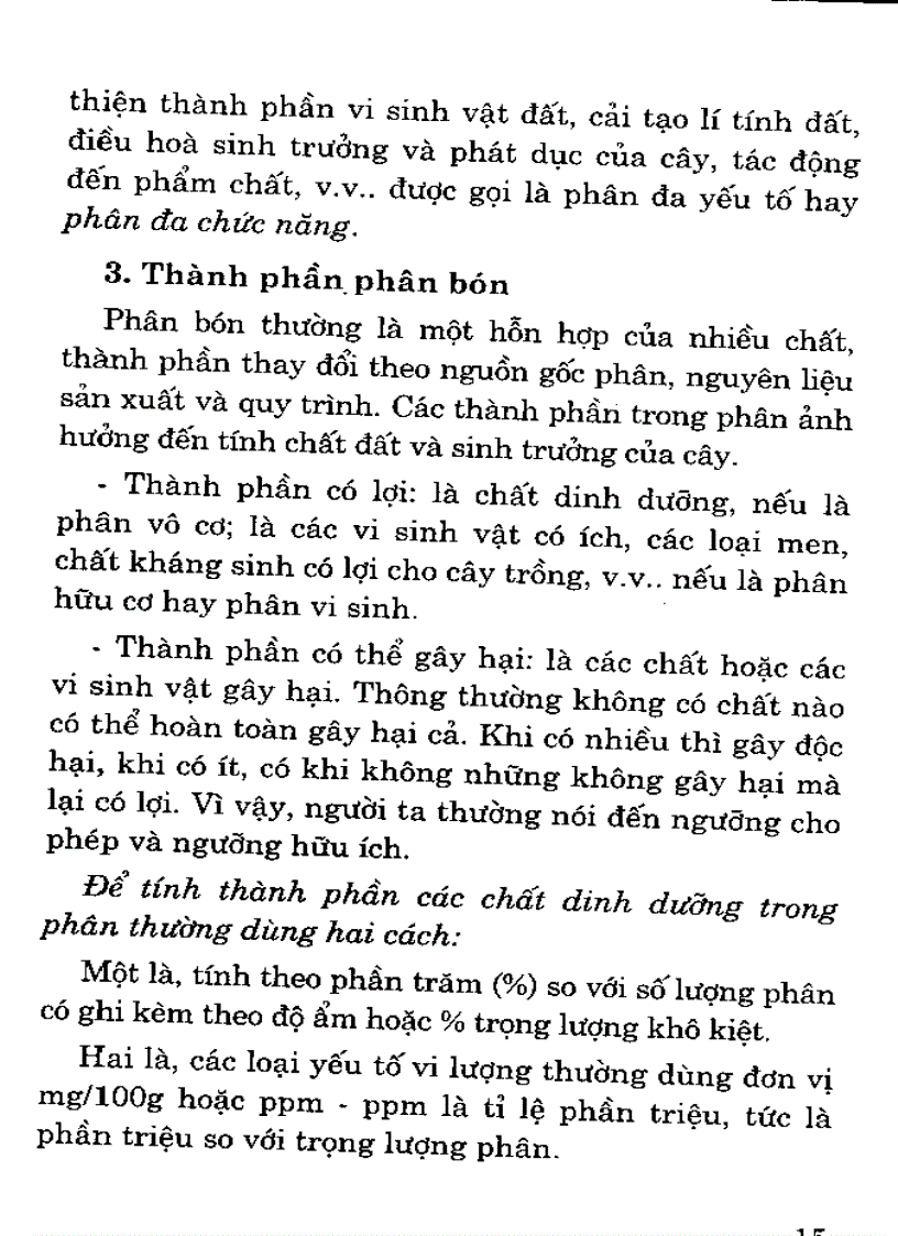 image for page Kỹ thuật sản xuất chế biến và sử dụng phân bón