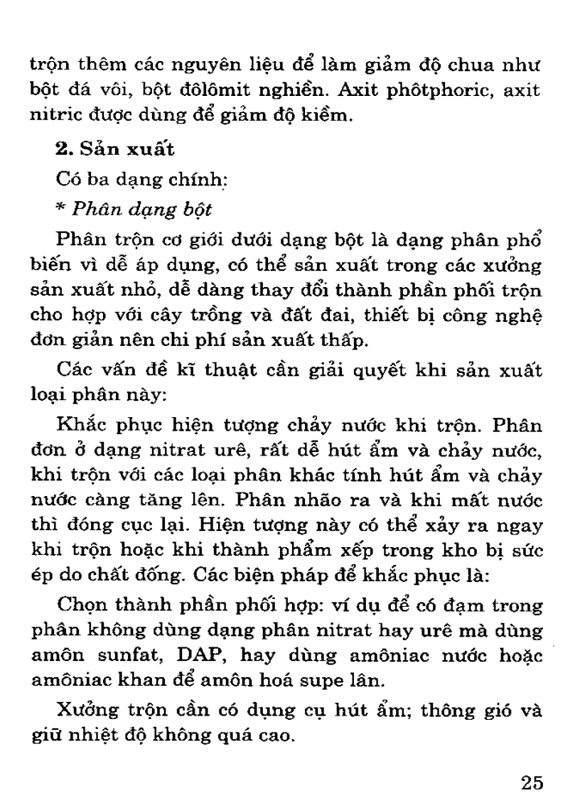 image for page Kỹ thuật sản xuất chế biến và sử dụng phân bón
