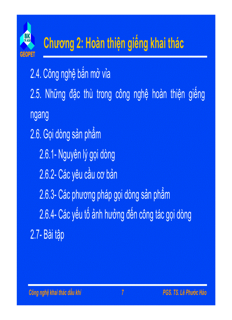image for page Bài giảng cn khai thác dầu khí pgs Ts Lê phước hảo