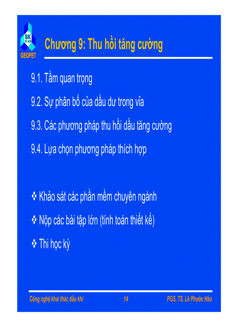 image for page Bài giảng cn khai thác dầu khí pgs Ts Lê phước hảo