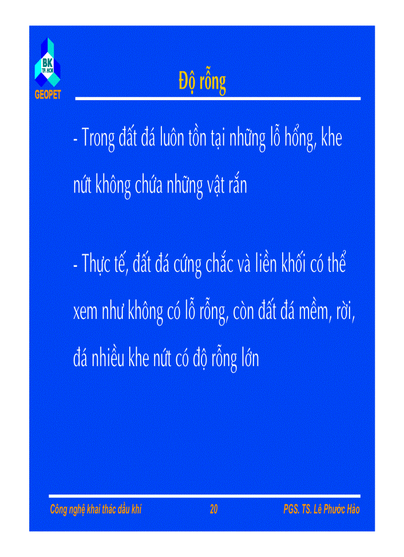 image for page Bài giảng cn khai thác dầu khí pgs Ts Lê phước hảo