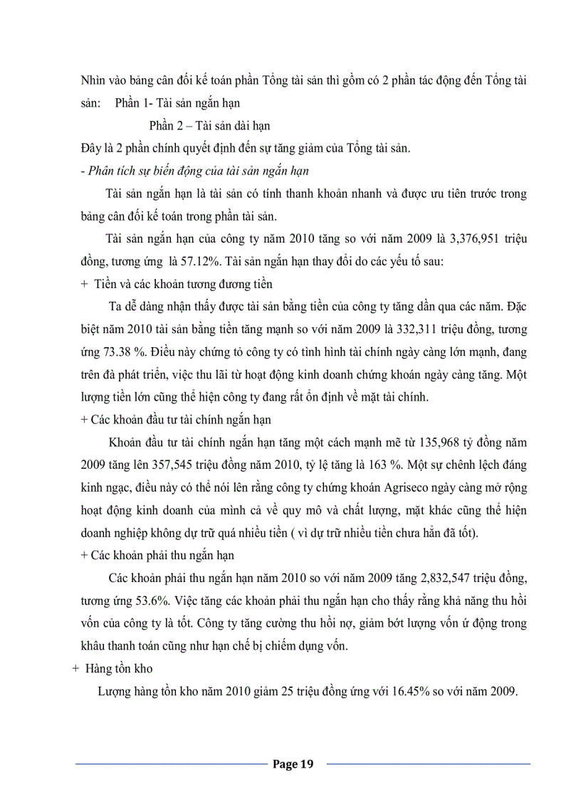 image for page Phân tích tình hình tài chính Công ty Cổ phần Chứng khoán Ngân hàng Nông nghiệp và Phát triển Nông thôn Việt Nam Agriseco